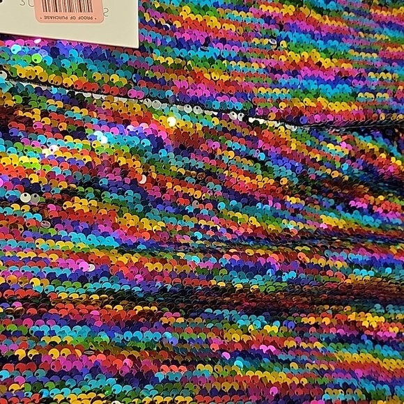NWT!Super fun sequin colorful pants! Sugar lips, size small - Picture 6 of 6